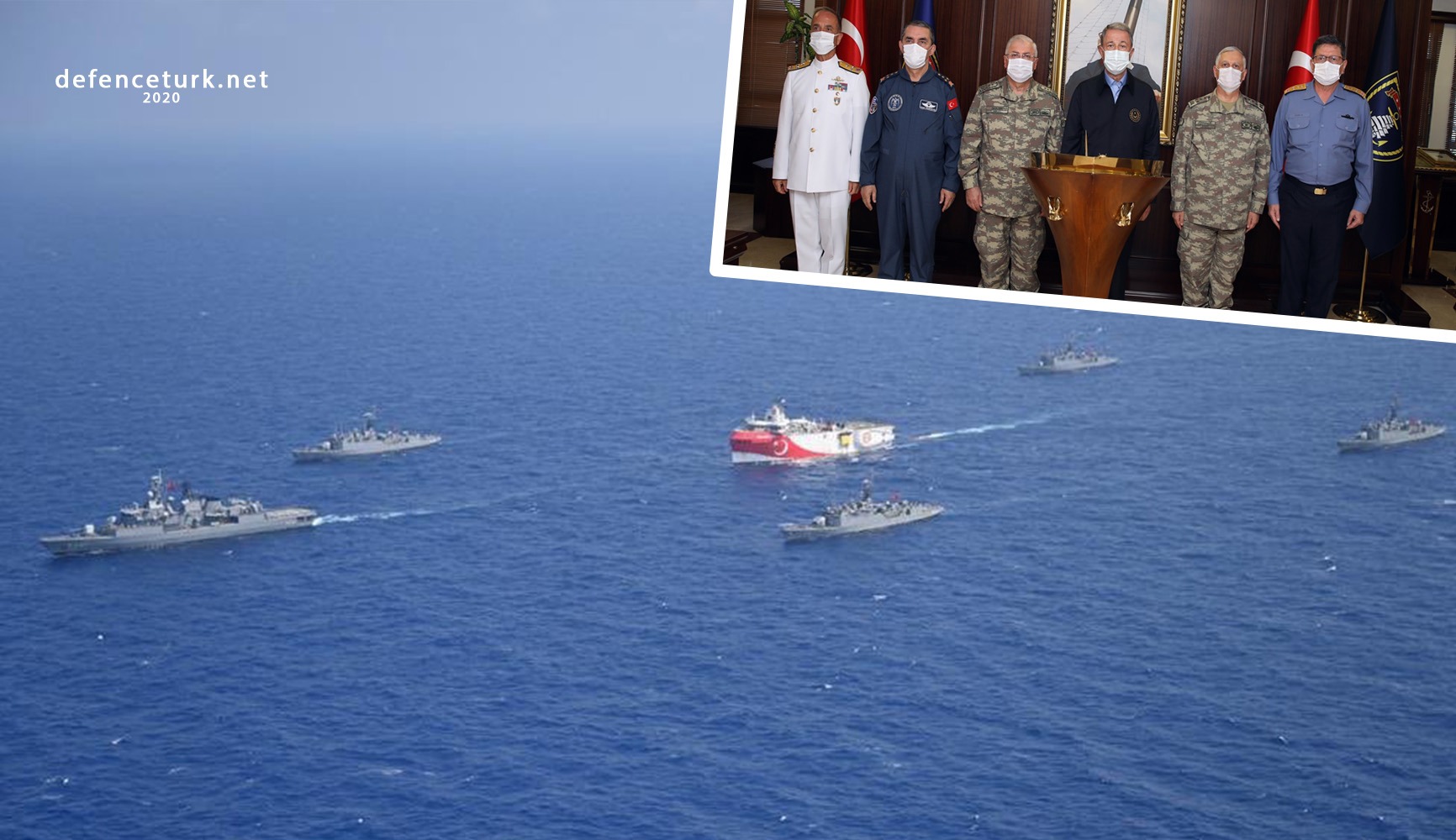 Bakan Akar ve TSK komuta kademesi Donanma Komutanlığı’nda