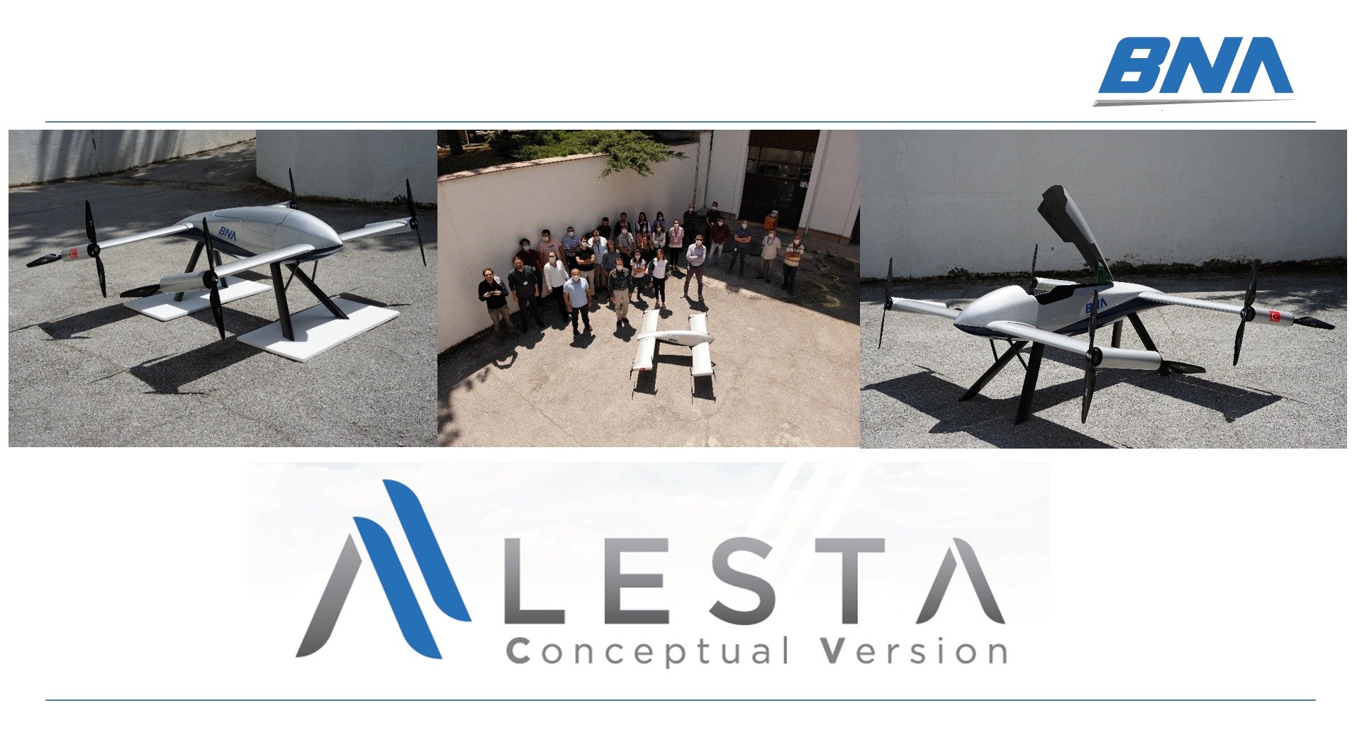 Yeni eVTOL İHA tasarımı: ALESTA CV