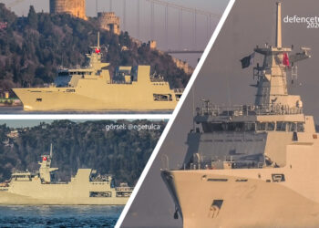 Pakistan Donanmasının ikinci OPV 1900 savaş gemisi İstanbul Boğazı’ndan geçti