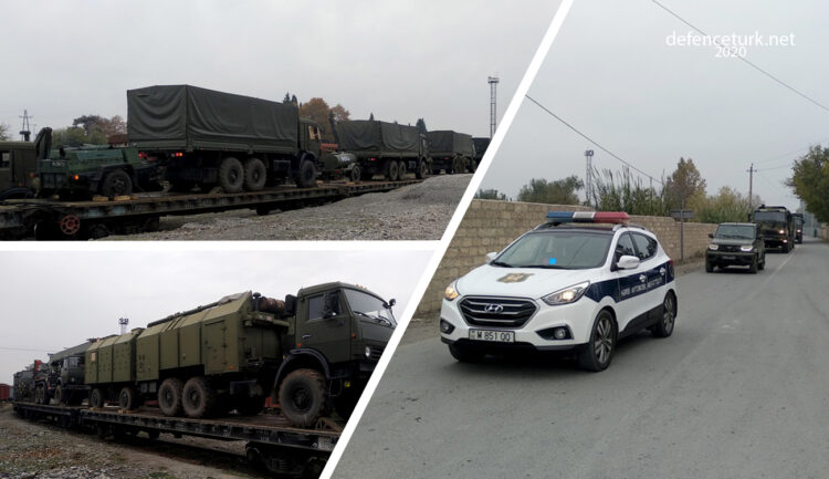 Rus Barış Gücü unsurları demiryolu ile Azerbaycan’a ulaştı