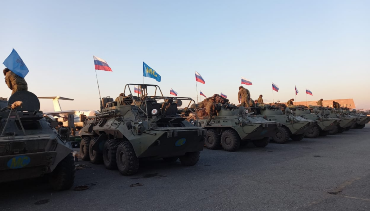 Rus “Barış Gücü” Hankendi ile Laçin koridorunda konuşlanmaya devam ediyor