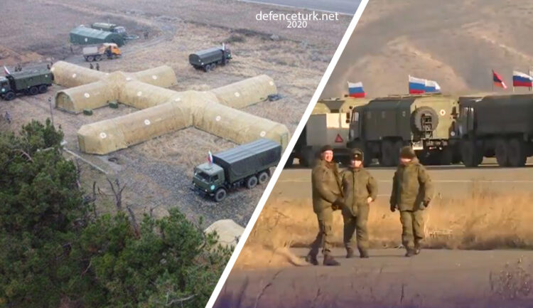 Rus Barış Gücü Hankendi’ye sahra hastanesi kurdu