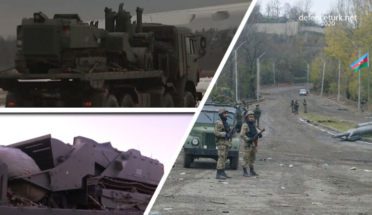 Rus “Barış Gücü” içerisinde Uran-6 mayın temizleme İKA’sı Dağlık Karabağ’da