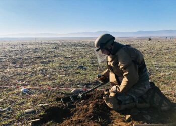 TSK Karabağ’da mayın temizleme faaliyetlerine devam ediyor