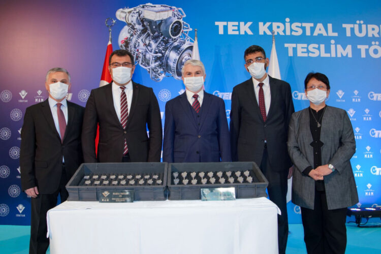 KRİSTAL Projesi kapsamında üretilen türbin kanatçıkları TEI’ye teslim edildi