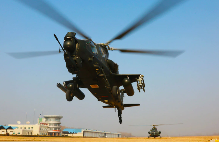 Çin ordusunun Z-10 taarruz helikopteri düştü