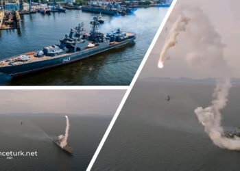 Marshal Shaposhnikov fırkateyninden başarısız Kalibr seyir füzesi atışı