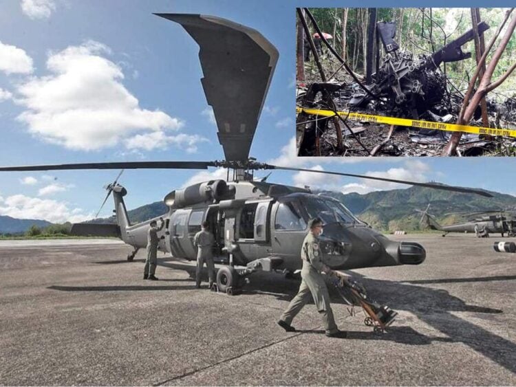 Filipinler’in düşen S-70i helikopterinde 6 kişi öldü