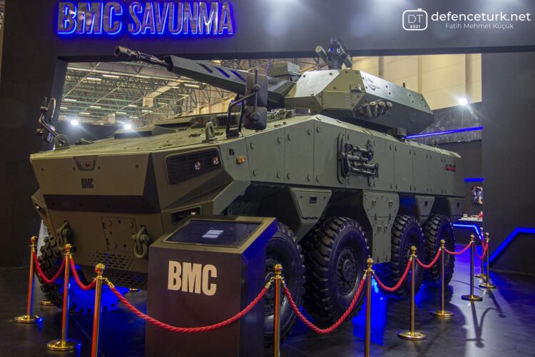 BMC’nin yeni 8×8 taktik tekerlekli zırhlı aracı ALTUĞ IDEF 2021’de
