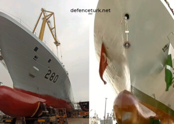 Pakistan’ın ilk PN MİLGEM korveti “BABUR” denize indirildi