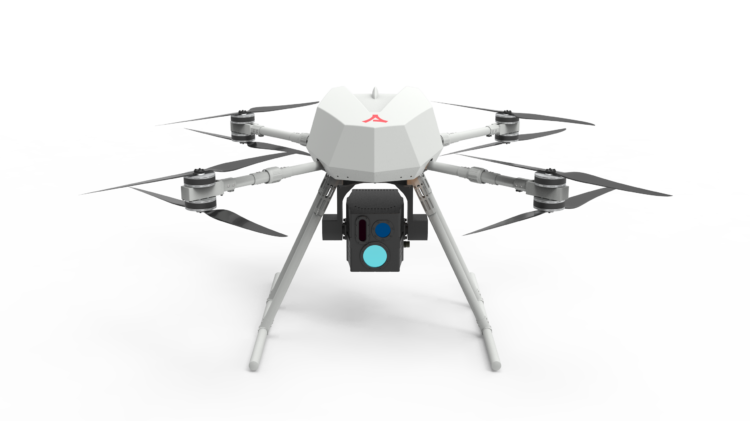 ASİSGUARD SONGAR drone sistemine lazer sistemi ve roket konfigürasyonu