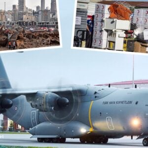TSK’ya ait A400M nakliye uçağı Lübnan’a uçuş gerçekleştirdi