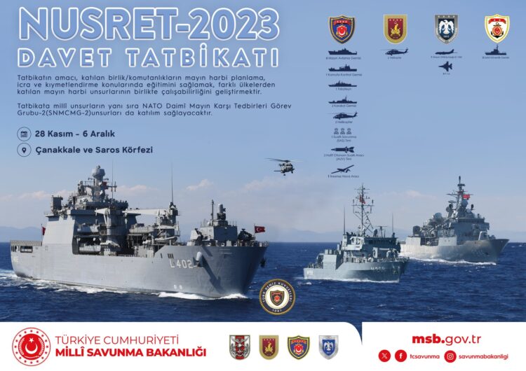 TSK’dan NUSRET-2023 DAVET TATBİKATI
