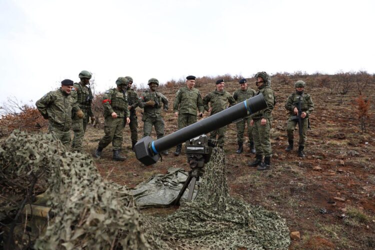 Kosova Ordusu’nun tatbikatında OMTAS detayı