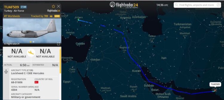 Türk Hava Kuvvetleri’ne ait nakliye uçağı Pakistan’da