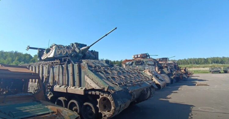 ABD’nin zırhlı aracı Rus topuyla görüntülendi