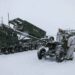 A U.S. Army M270A2 Multiple Launch Rocket System assigned to 1st Battalion, 6th Field Artillery Regiment, 41st Field Artillery Brigade is on display alongside equipment from U.S. Marines, as well as the Norwegian and German militaries during Exercise Joint Viking 25 on Setermoen Training Area, Norway, March 14, 2025. Military equipment from the U.S. Army, U.S. Marine Corps, and the Norwegian and German militaries were on display for external media as part of the media engagement day. Exercise Joint Viking 25 is a multilateral training event designed to enhance the U.S. Army's ability to collaborate with Arctic allies and respond rapidly to crises in challenging terrain. The exercise included U.S. Soldiers and Marines, as well as personnel from Norway, the Netherlands, Finland, Germany, Denmark, and Great Britain. (U.S. Army photo by Sgt. Chandler Coats)
