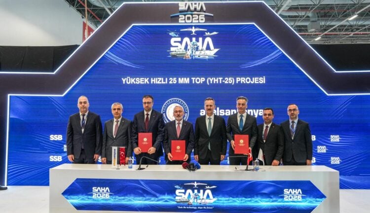 Yüksek Hızlı 25 mm Top projesinde imzalar atıldı
