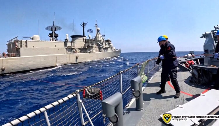 GKRY ve Yunanistan’dan Doğu Akdeniz’de ortak deniz tatbikatı