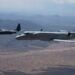 A U.S. Air Force EC-130H Compass Call aircraft and an EA-37B Compass Call aircraft assigned to the 55th Electronic Combat Group fly in formation over Southern Arizona, Sept. 3, 2026. Together in formation for the first time, the aircraft symbolize the continuation of a critical combat capability that enables U.S. and coalition forces to disrupt, deny and degrade adversary command and control networks. (U.S. Air Force photo by Senior Airman Devlin Bishop)