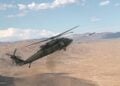 Black Hawk helikopterinden dolanan mühimmat atışı