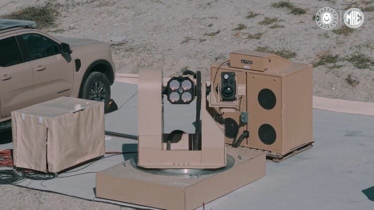 MKE TOLGA lazer silah sisteminden dron imhası