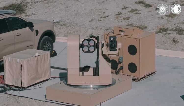 MKE TOLGA lazer silah sisteminden dron imhası
